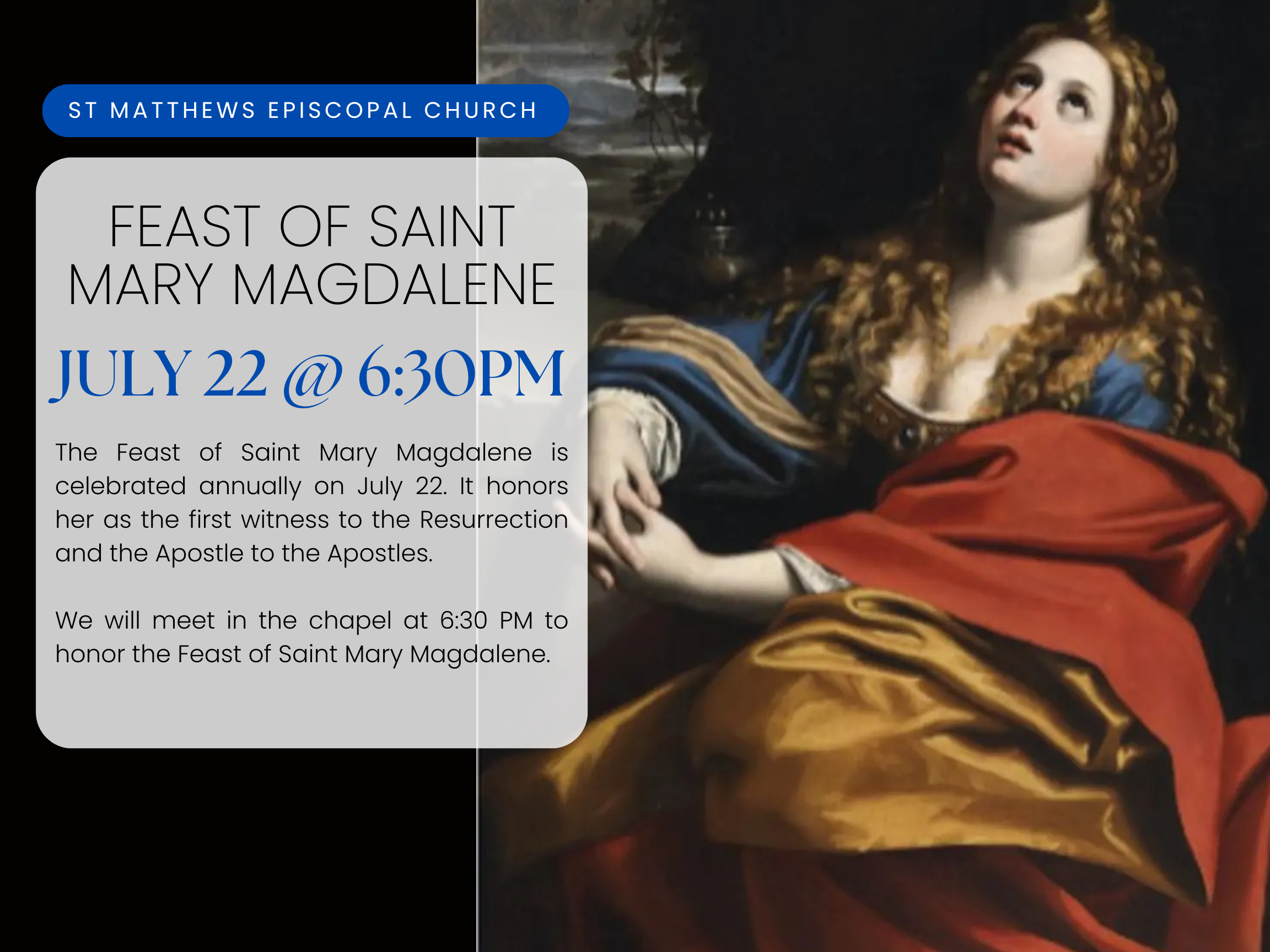 Painting of Saint Mary Magdalene